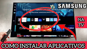 aplicativos em uma TV Samsung